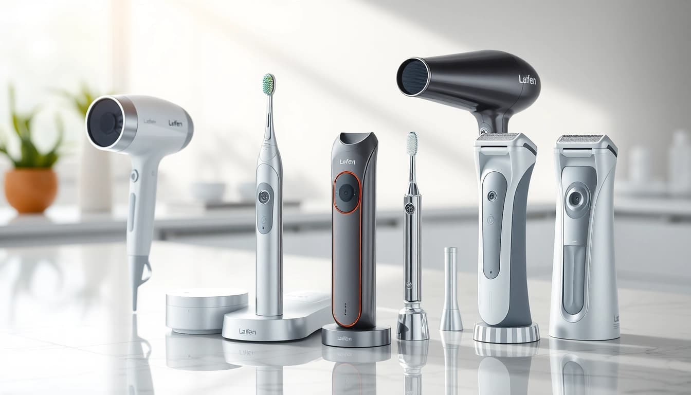 Explore cutting-edge technology on the Laifen website showcasing hair dryers, toothbrushes, and shavers.