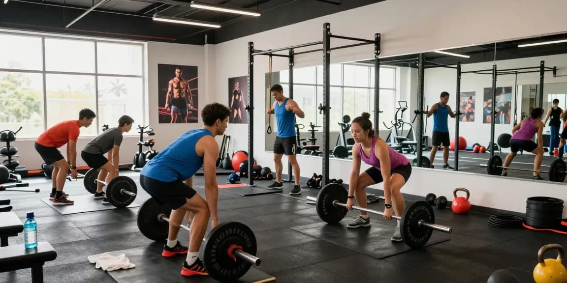 Unique Pharma Steroids boosting athletic performance in a vibrant fitness scene.