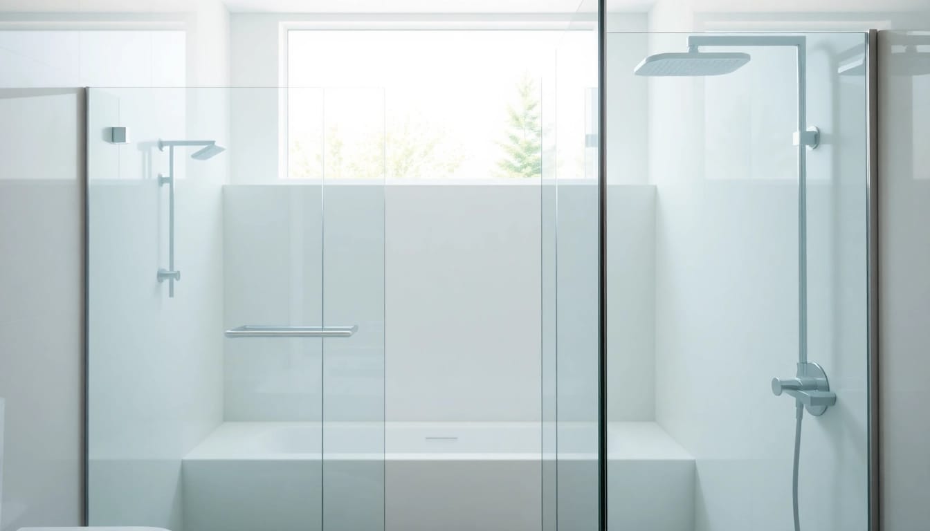Showcase elegant showers Australia with a beautifully designed bathroom featuring modern shower screens.