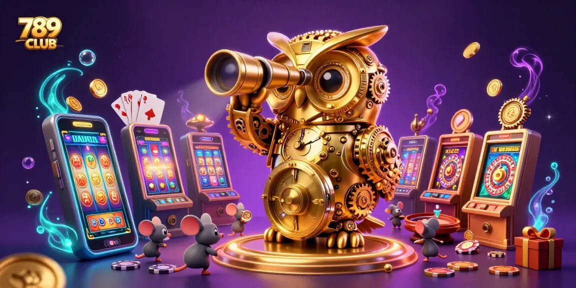 Join the excitement at 789CLUB with a vibrant casino scene filled with games and dynamic characters.