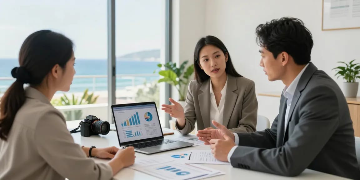 Engaging financial advice session, showcasing effective Financial Advice Gold Coast with a professional advisor.