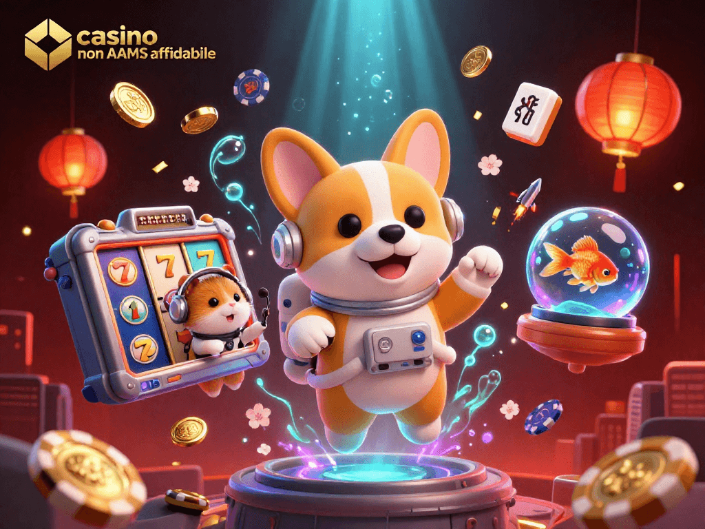 Gioca nel casinò non AAMS affidabile con un corgi astronauta e divertenti elementi galleggianti.