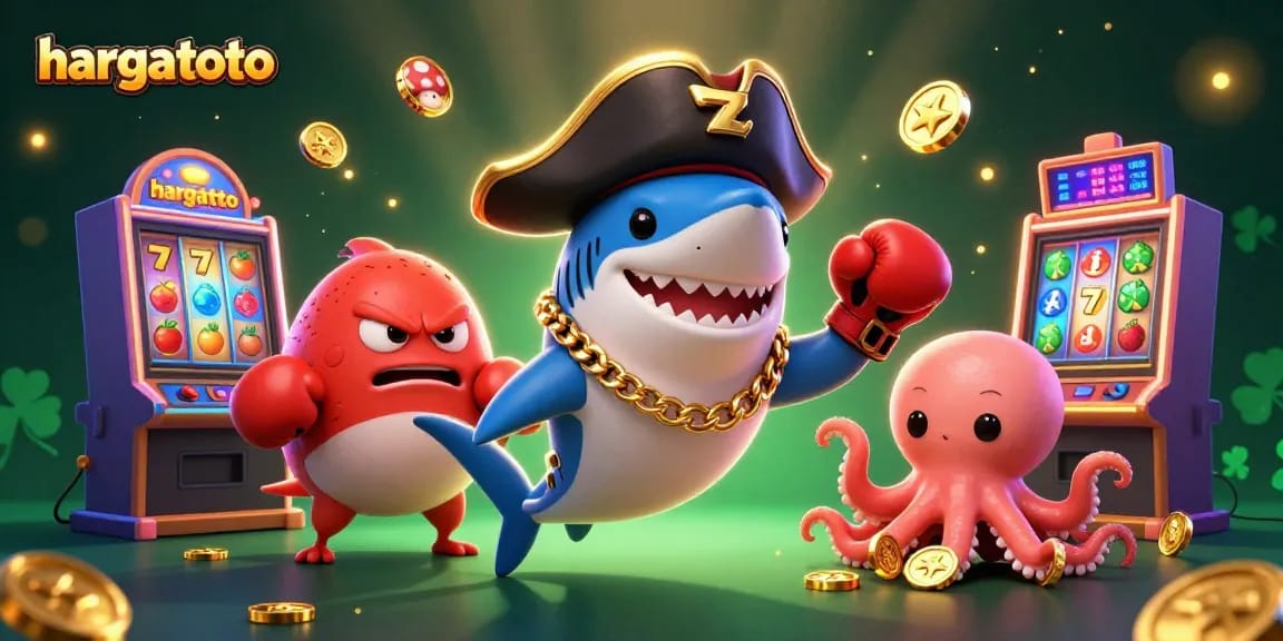 Experience the thrill of hargatoto slot games with vibrant characters and dynamic casino elements.