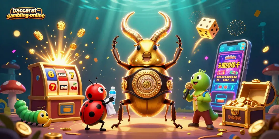 Experience the excitement of baccarat-gambling-online as characters battle amidst vibrant casino elements.
