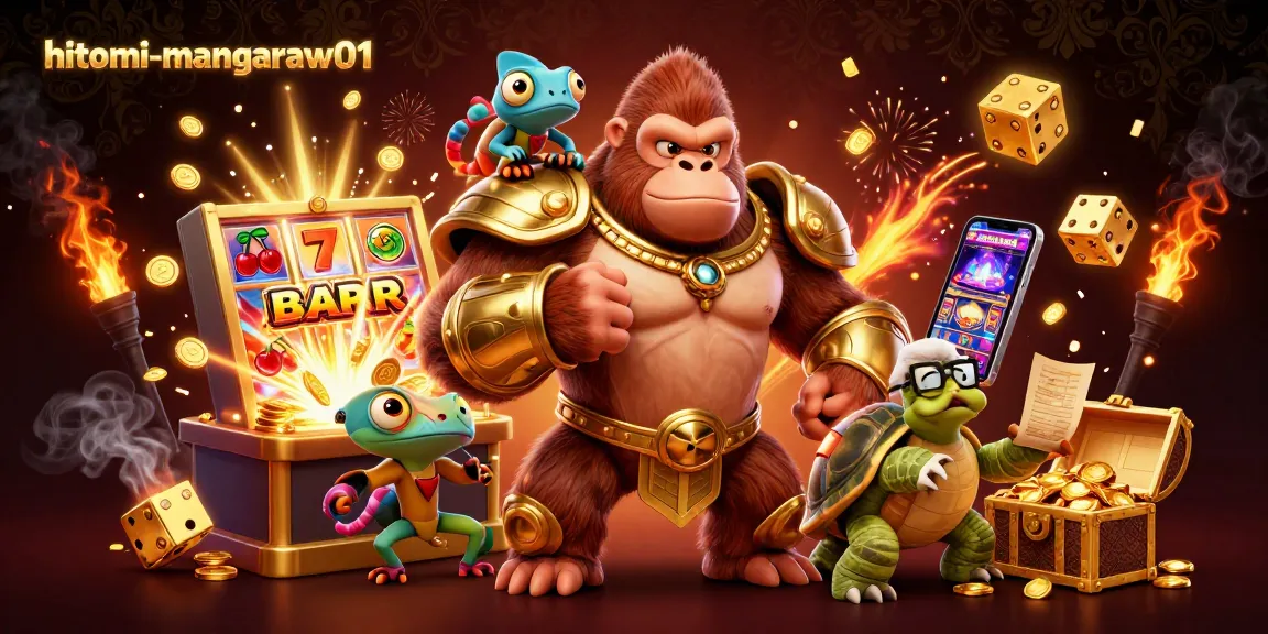Engage with dynamic gambling scenes at hitomi-mangaraw01 showcasing thrilling slot machines and vibrant characters.