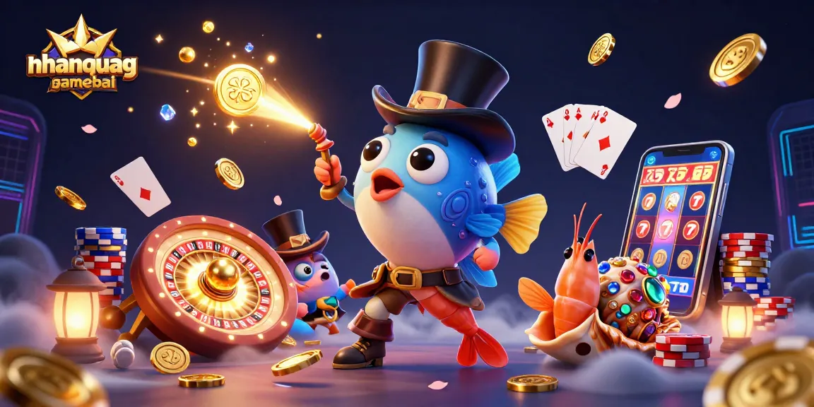 Experience thrilling gameplay with nhanquagamebai featuring vibrant anglerfish, shrimp, and sea snail.