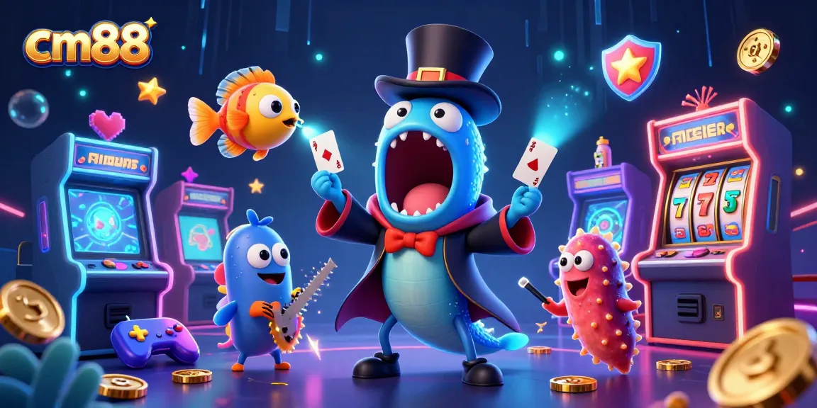 Experience thrilling gameplay at cm88 with magical card tricks and glowing casino elements.