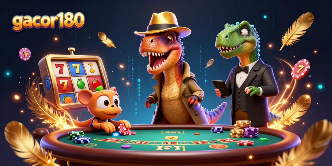 Mainkan gacor180 dengan karakter unik di kasino, termasuk velociraptor dan stegosaurus.