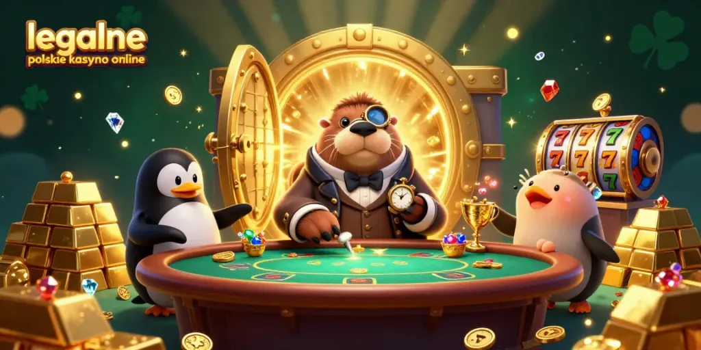 Experience the excitement of legalne polskie kasyno online with a vibrant underwater poker scene illuminated by treasure!