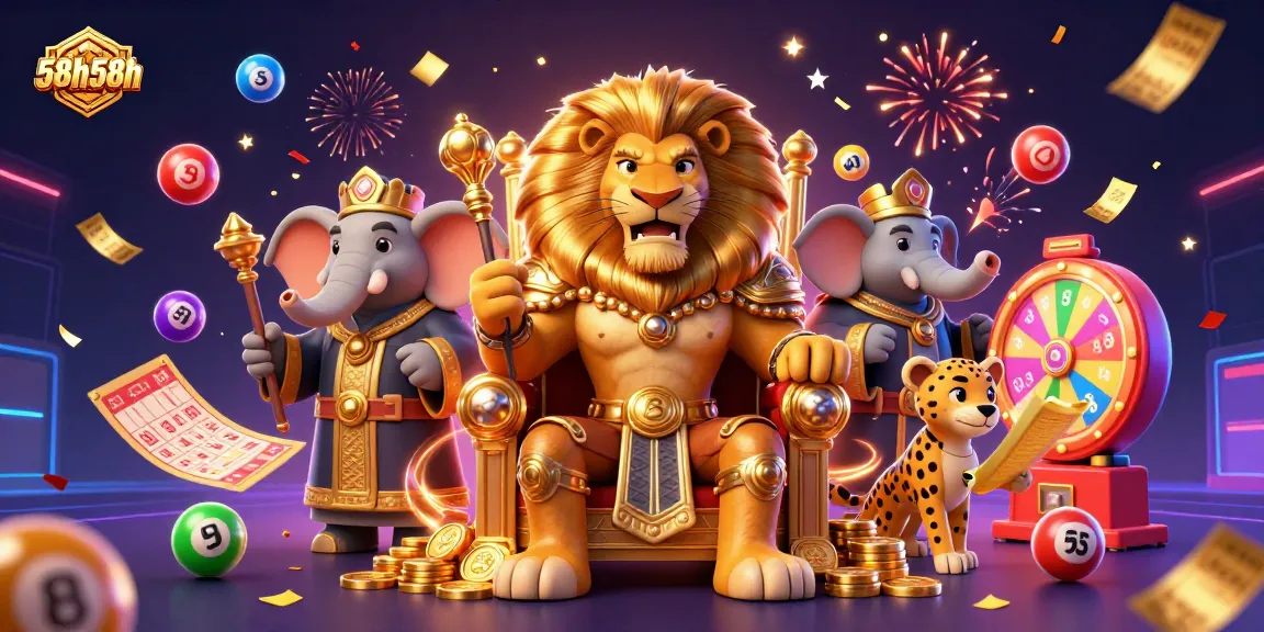 Engage with exciting lottery games at 58h58h featuring vibrant characters and dynamic game elements.