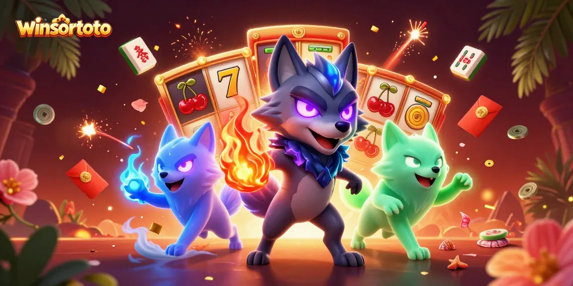 Permainan winsortoto: Serunya memutar gulungan slot dengan ledakan koin dan simbol keberuntungan.
