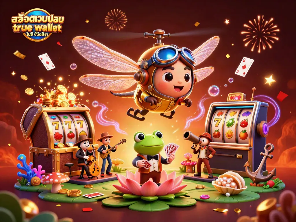 วางเดิมพันสล็อตเว็บตรง ฝากถอน true wallet ไม่มี ขั้นต่ํา โดยมีตัวละครการ์ตูนทำกิจกรรมในคาสิโน