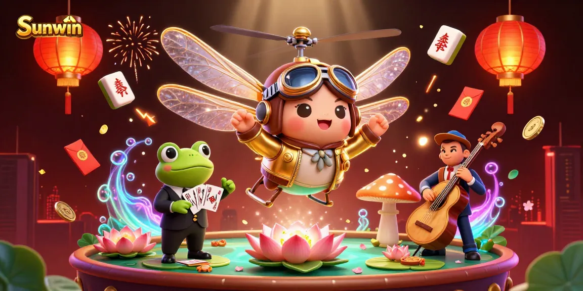 Experience thrilling gameplay at Sunwin with expertly dealt cards and vibrant casino elements!