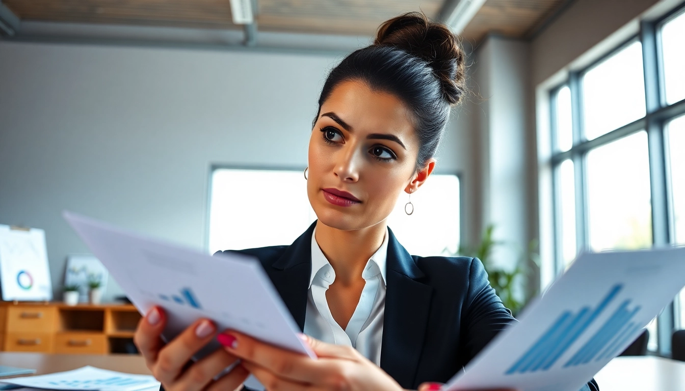 Explore risks of merchant cash advance with a focused professional analyzing financial data.