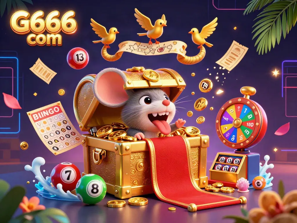 Engage with G666 com's vibrant gaming scene showcasing dynamic lottery and casino elements.