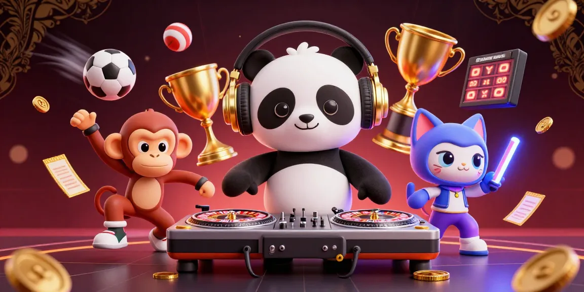 Experience the excitement of sports betting with lu88's vibrant casino scene, featuring engaging characters.