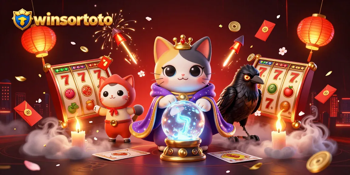 Menggandakan keberuntungan dengan winsortoto, visual 3D menakjubkan menampilkan kucing mistik, burung gagak, dan permainan slot memikat.