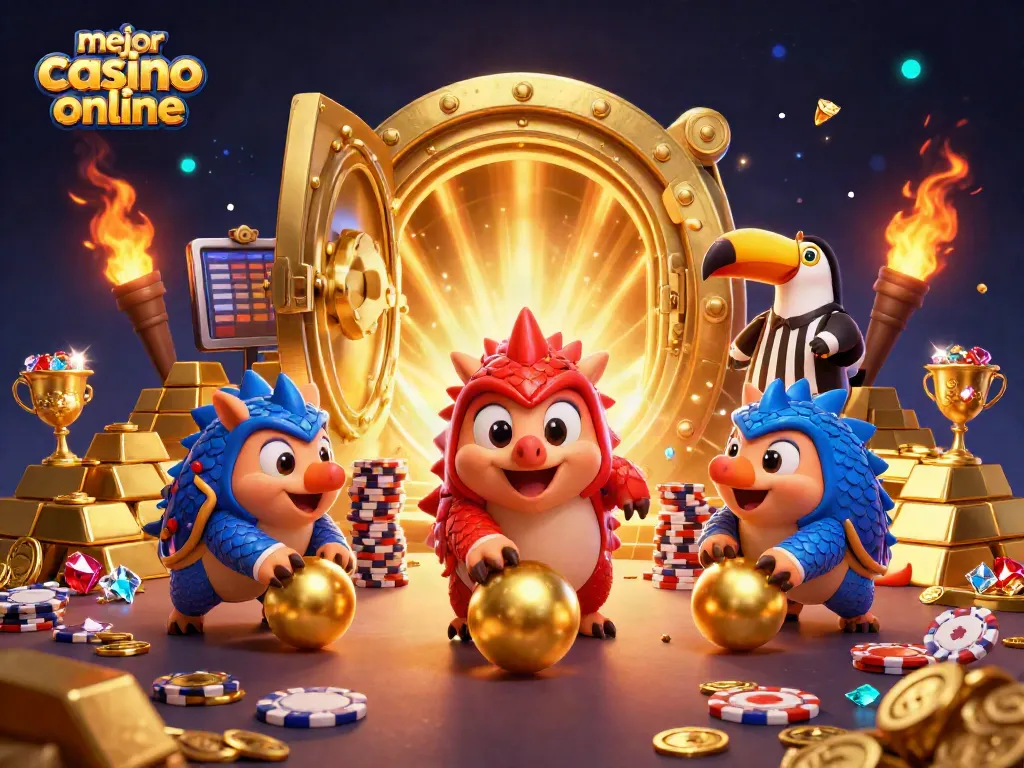 Juega en el mejor casino online con pangolines rivales y chips de póker dorados