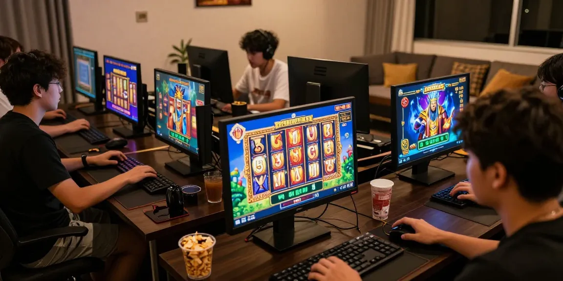 Exciting players enjoying Zeus-themed games on situs 888 in a cozy setting.
