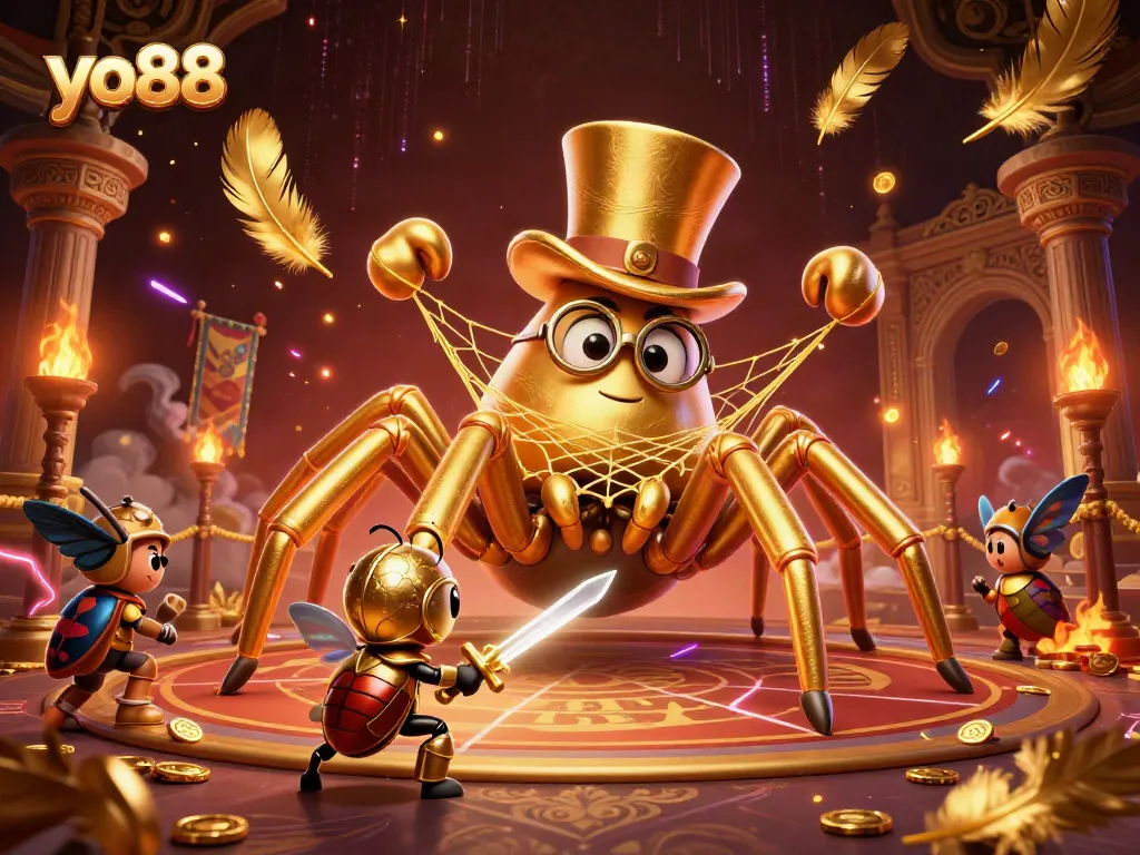 Experience the excitement of yo88 in this dynamic casino scene with vibrant elements and engaging characters.