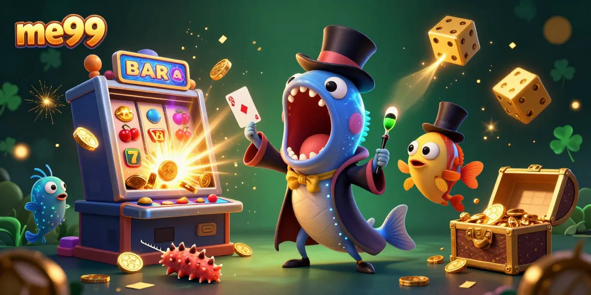 Experience me99's exciting magic show with immersive casino games and vibrant visuals.