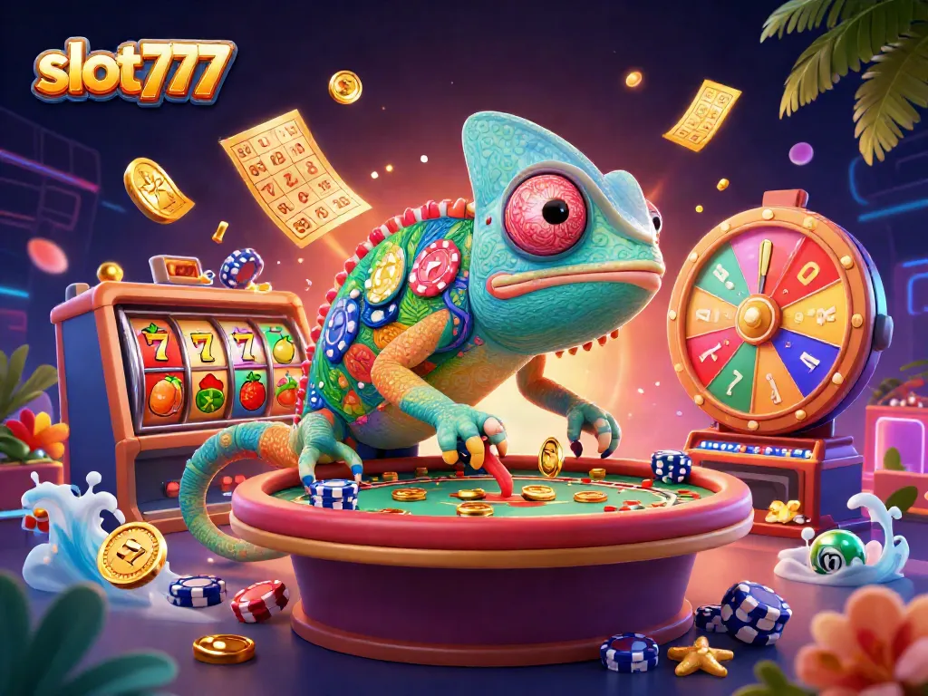 Bermain slot777 dengan kegembiraan mesin slot dan jackpot yang berkilauan, menambah suasana kasino yang meriah.