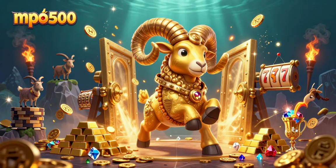 Engage with mpo500's thrilling casino adventure amidst a treasure-filled scene!