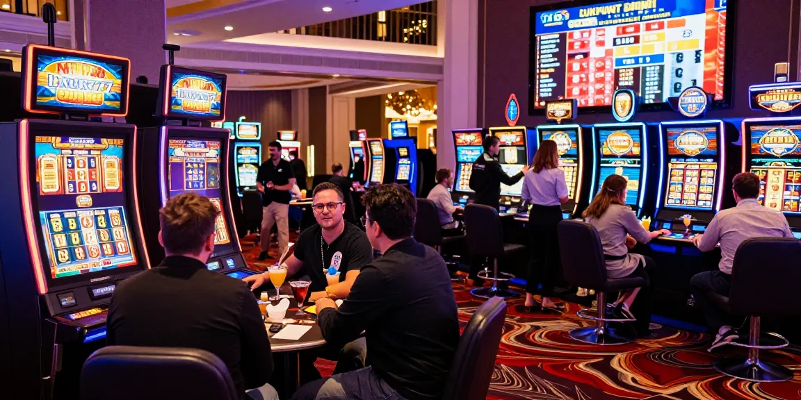 Mesin slot LUXURY777 menarik perhatian pemain dengan suasana kasino yang meriah dan penuh warna