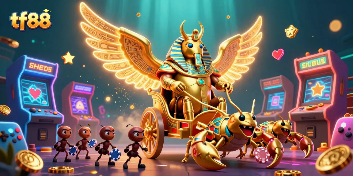 Experience thrilling games with tf88's colossal scarab and exquisite casino tokens.
