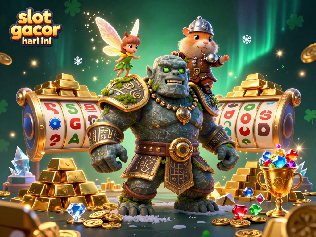 Spin the reels and unlock treasure with slot gacor hari ini's vibrant 3D fantasy illustration.