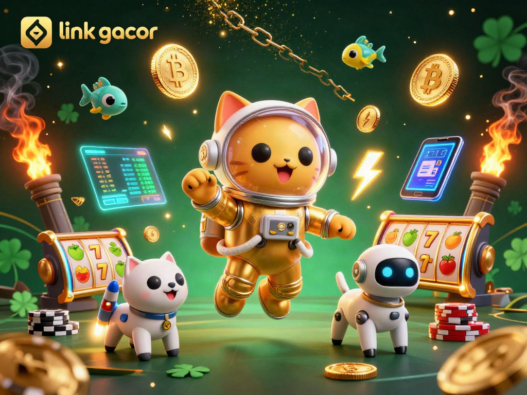Engage with link gacor and ignite your gaming journey amidst a vivid space-themed casino showcase.