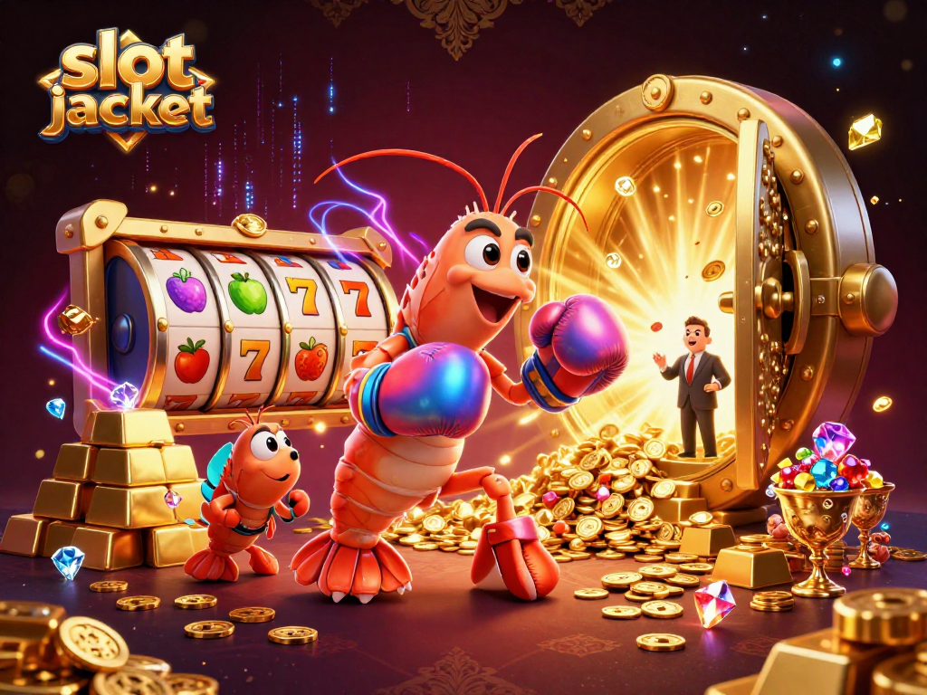 Experience the thrill of slot jackpot action with vibrant characters and dazzling treasures.