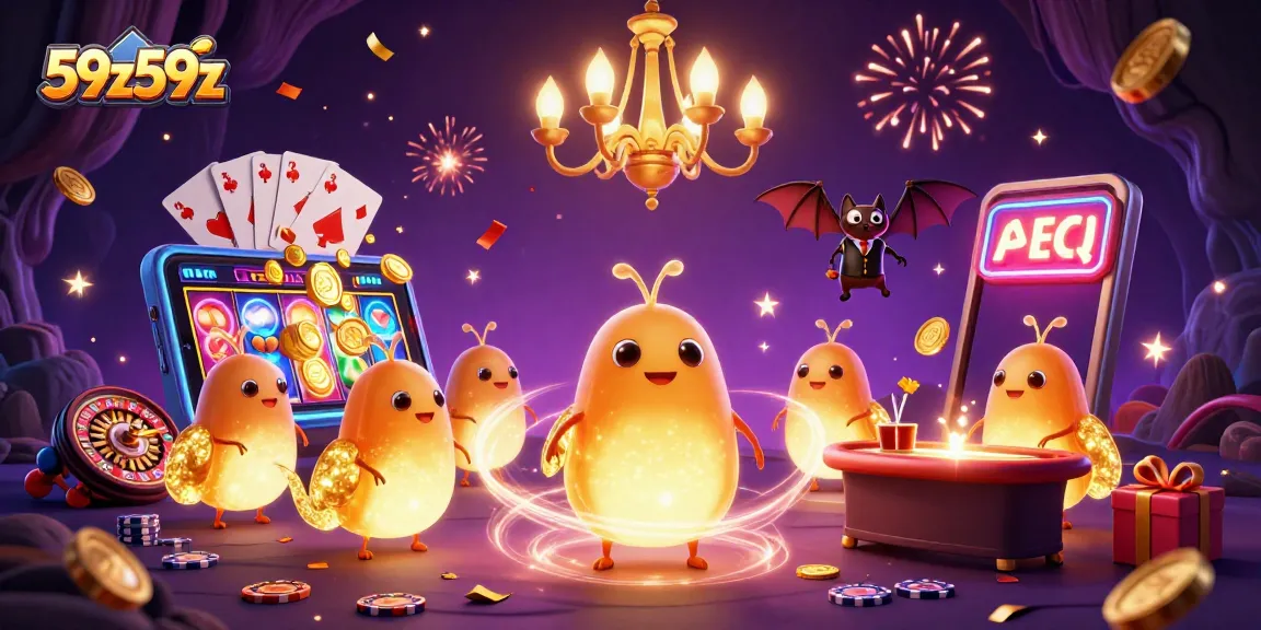 Atraia sua sorte com os jogos do 59z59z em um cassino iluminado por vaga-lumes.