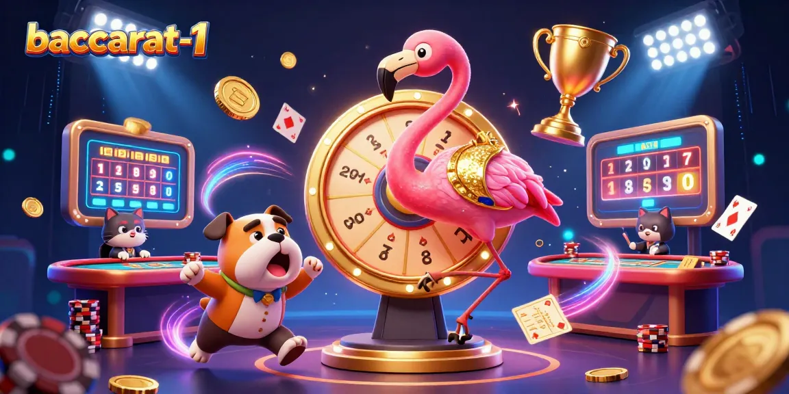 Baccarat-1 offers a lively casino scene with dynamic characters and exciting elements showcasing bankruptcy and betting.