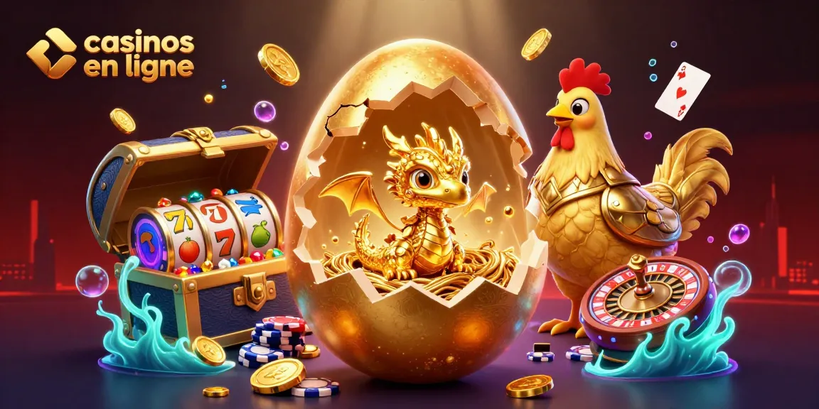 Découvrez les casinos en ligne avec ce dragon en or et machines à sous scintillantes