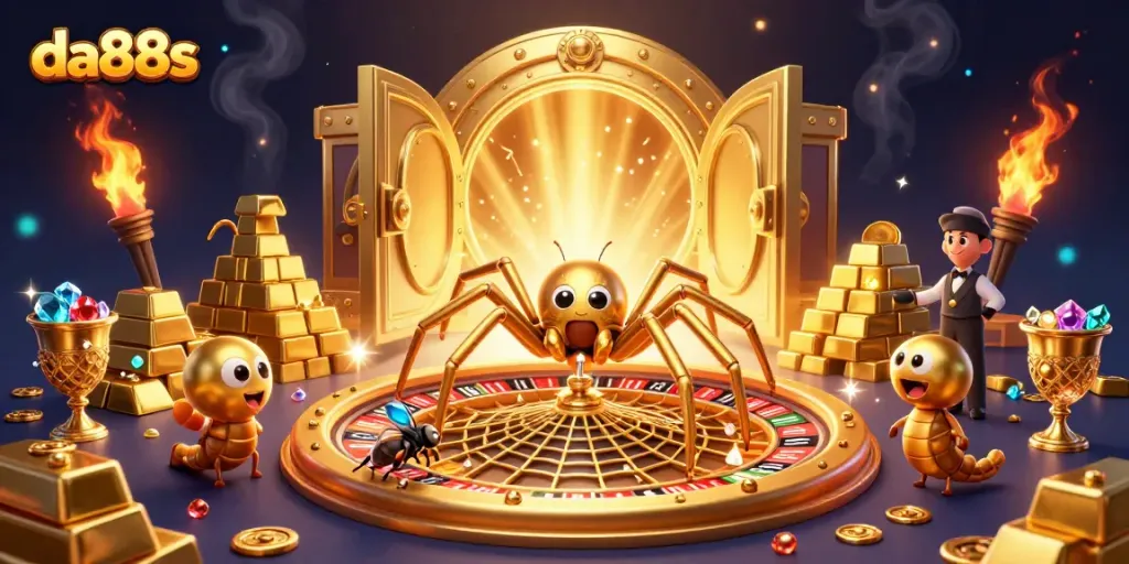 Spin the roulette wheel at da88s with lively characters in an exciting casino scene