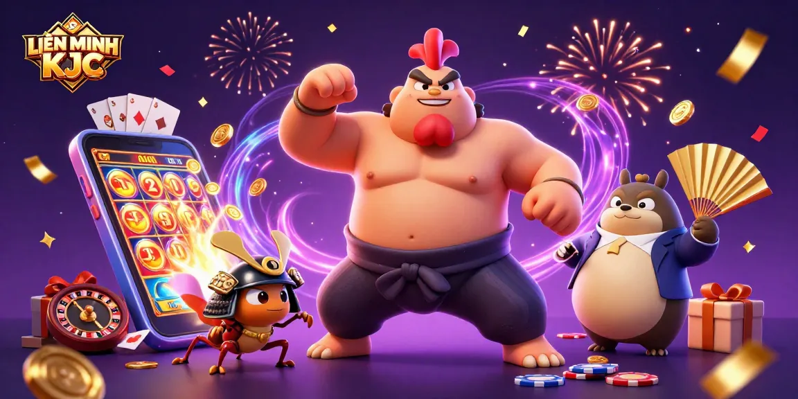 Experience the thrill of gaming at LIÊN MINH KJC with exciting slots and interactive characters.