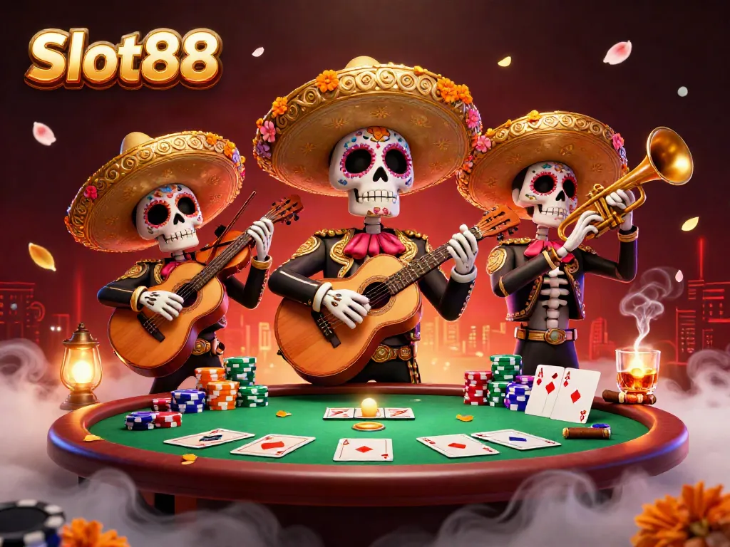 Slot88 menawarkan pengalaman menang kartu dengan mariachi dalam suasana kasino yang meriah.