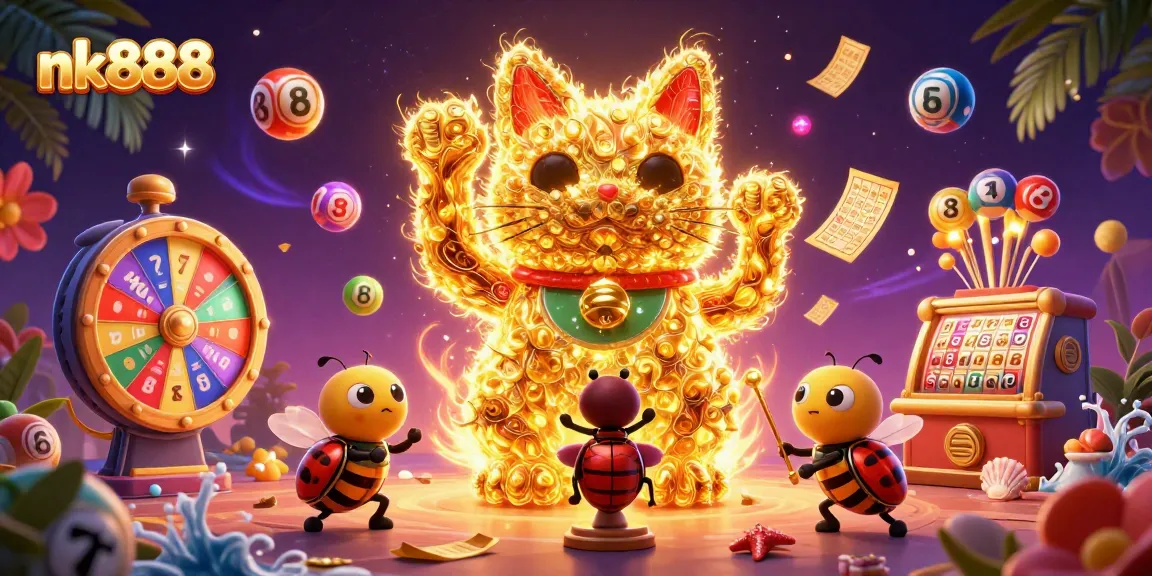 Experience the enchanting essence of nk888's casino world with this vibrant illustration.