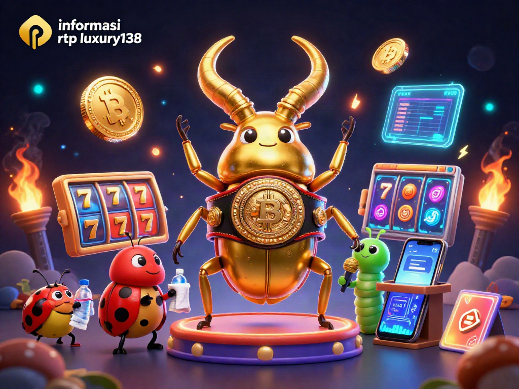 Informasi rtp luxury138 menunjukkan pertempuran epik slot dengan karakter menarik dan simbol judi yang berkilau