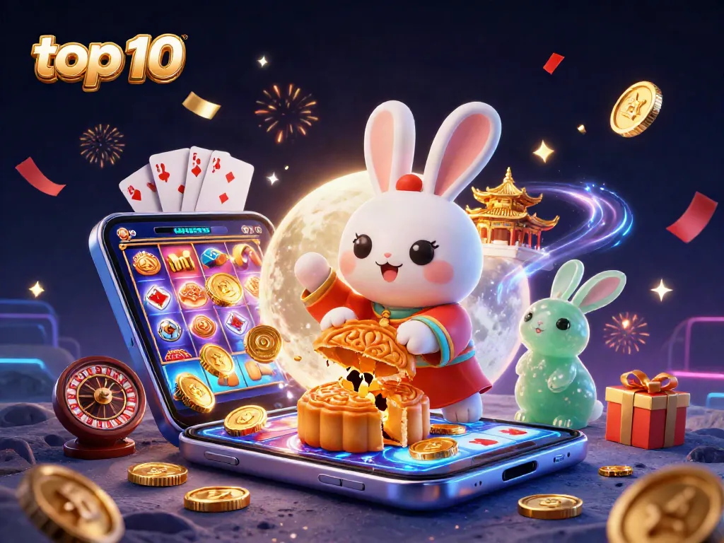 top 10 trang cá độ bóng đá uy tín nhất vn: Hình ảnh hoạt động cá cược vui nhộn với thỏ trăng và nhiều biểu tượng casino.