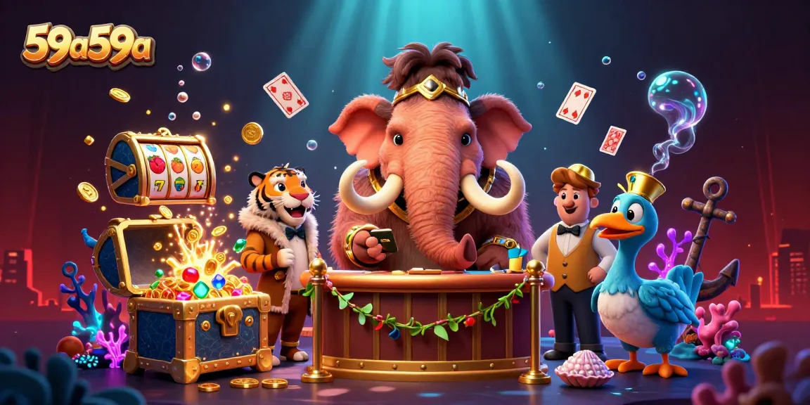 Attend the vibrant 59a59a casino scene with unique characters and exciting gaming elements.