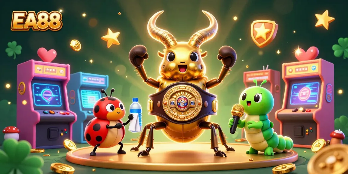 Experience exciting gameplay at EA88 with vibrant casino-themed illustrations featuring lively characters.
