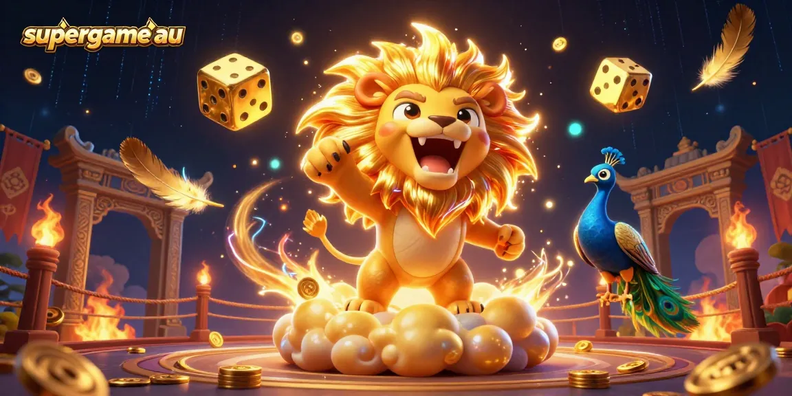 Experience the thrill of supergame au as a vibrant casino scene comes alive with dynamic gambling elements!
