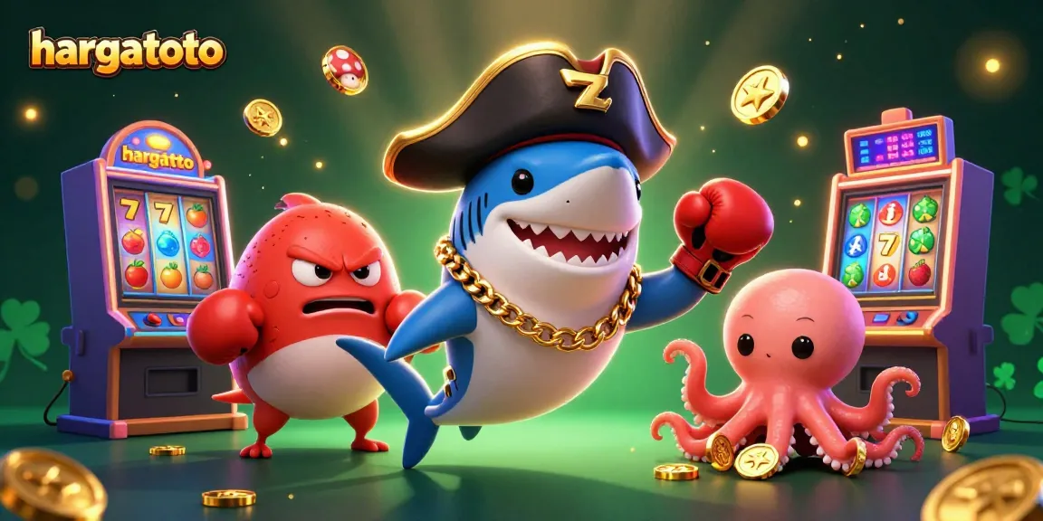 Experience the thrill of hargatoto slot games with vibrant characters and dynamic casino elements.