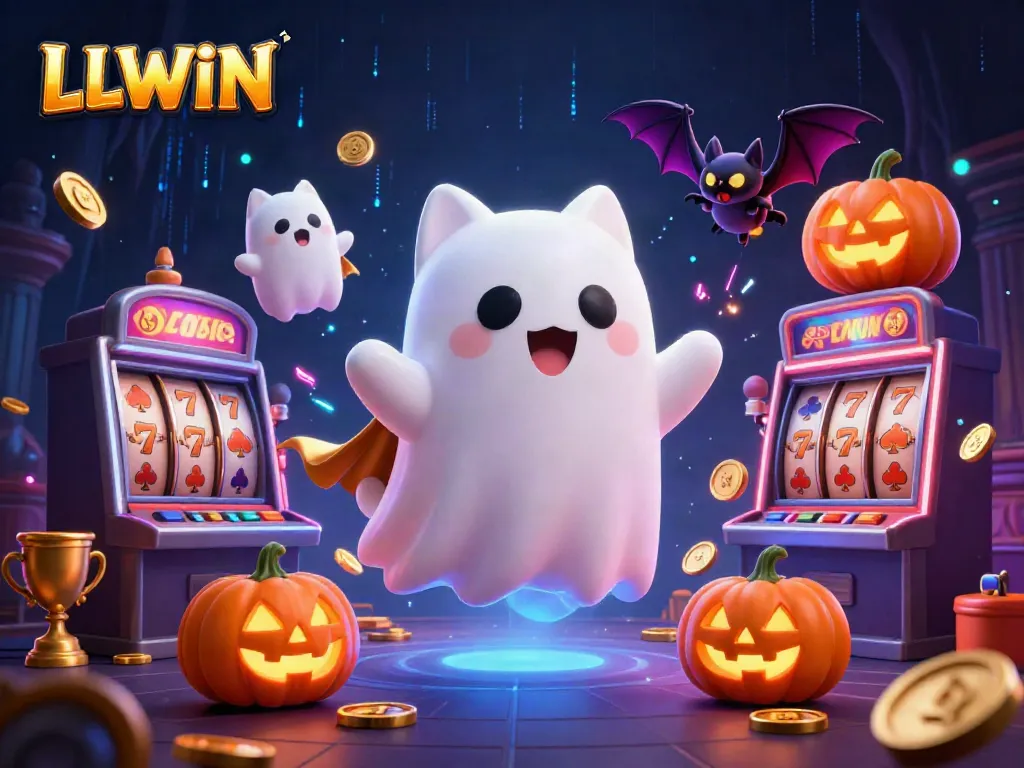 Experience thrilling casino adventures with LLWIN's magical ghost cat and friends!