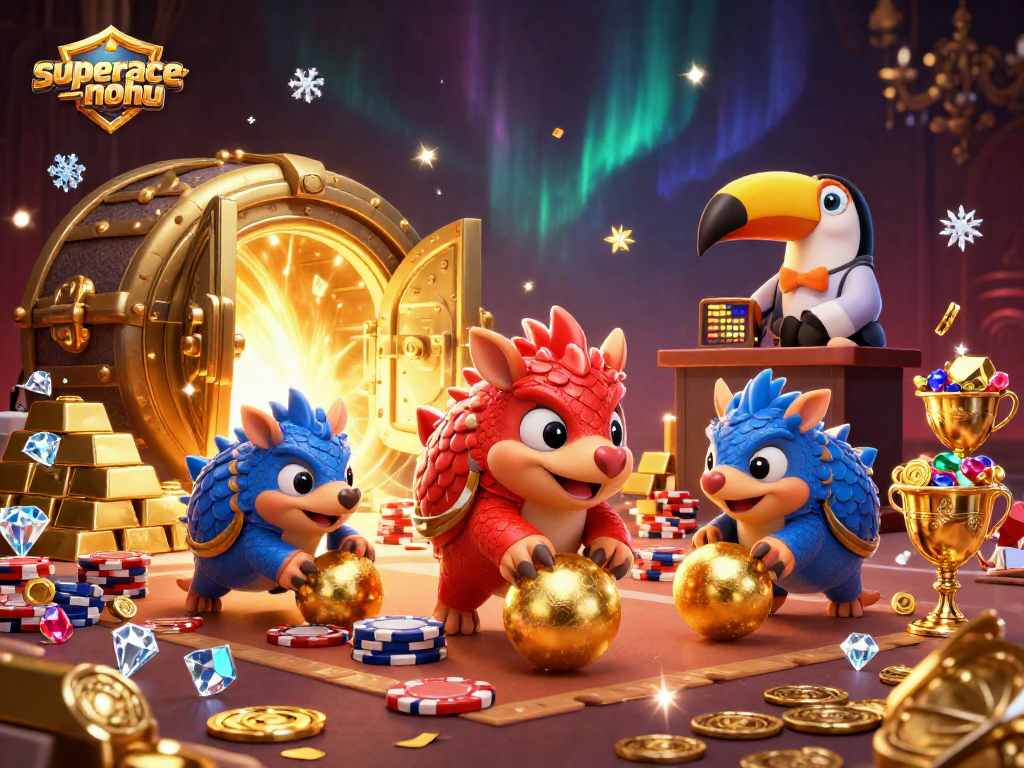 Engage in thrilling gameplay with the superace-nohu pangolin rivals battling through poker chips and shining treasures.