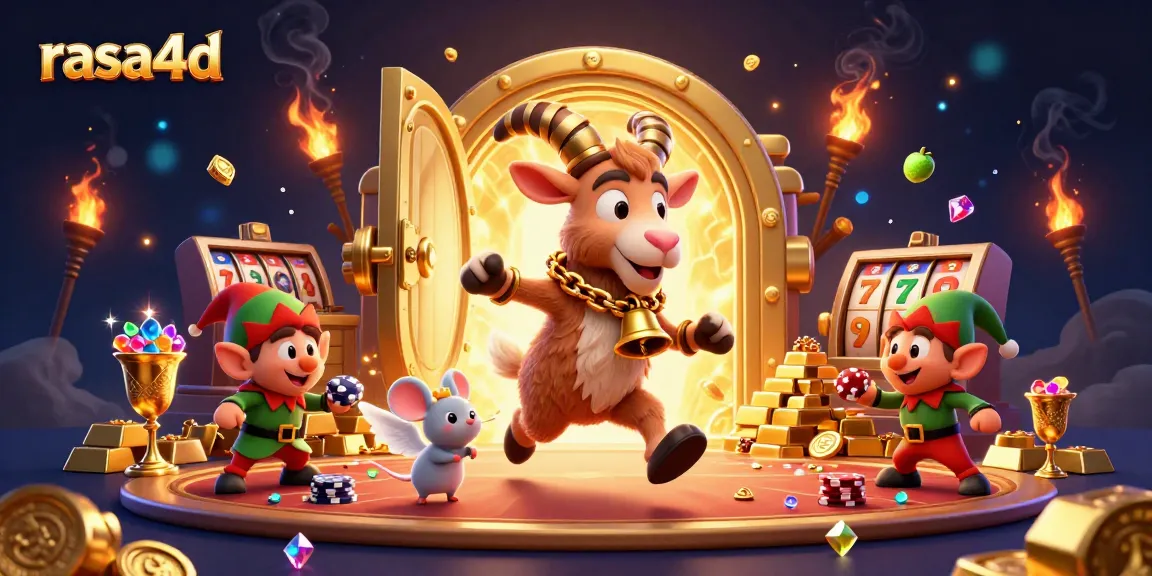 Rasa4d menghadirkan suasana kasino yang meriah dengan Krampus dan karakter lucu mencuri perhatian.