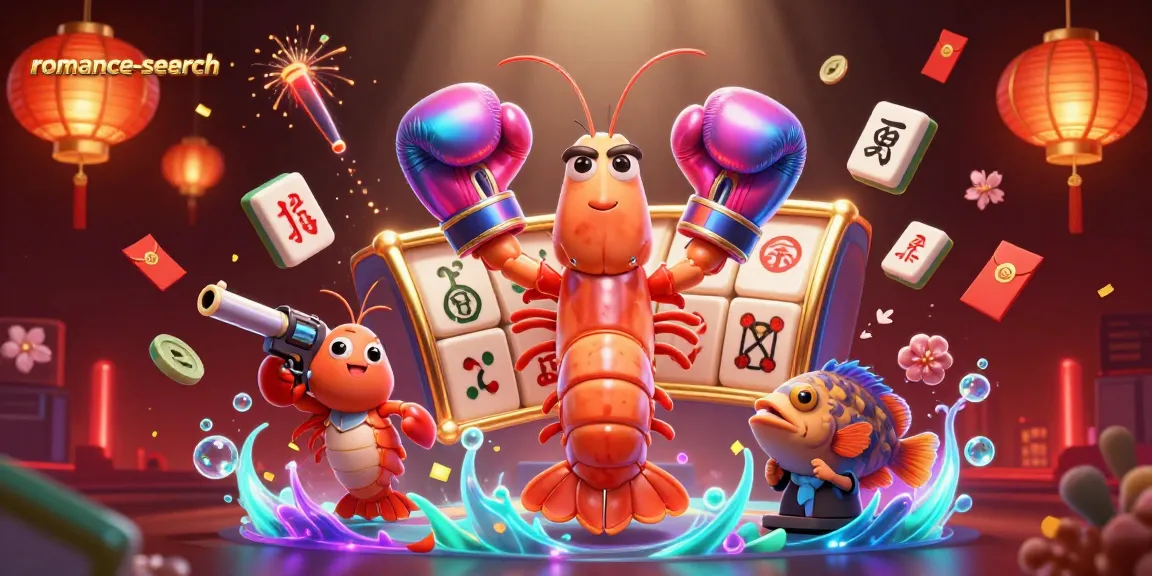 Engage in the vibrant world of romance-search with animated characters and casino elements in an exciting scene.