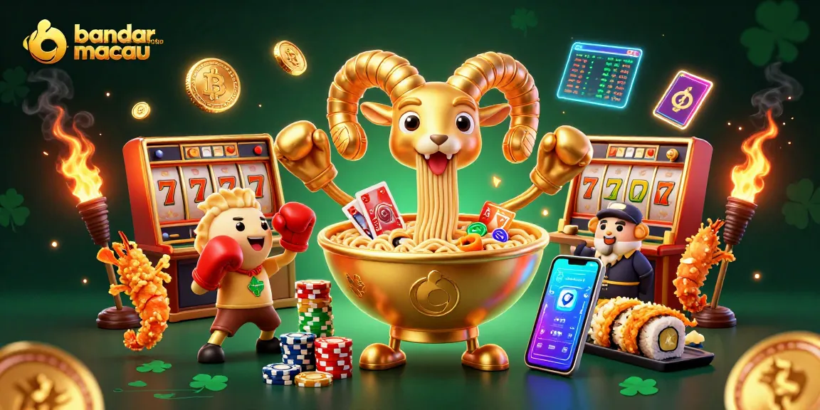 Experience exciting wins at bandar toto macau with a lively illustration of casino fun.